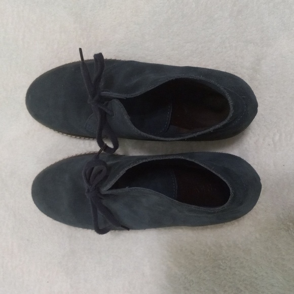 J. Crew MacAlister Dark Teal Suede Chukkas Wedge Booties NWOB - Picture 3 of 12